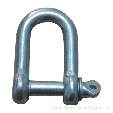 Long Dee Shackles, Made of Stainless Steel AISI304/AISI316 with Stainless Steel Lock Pin
